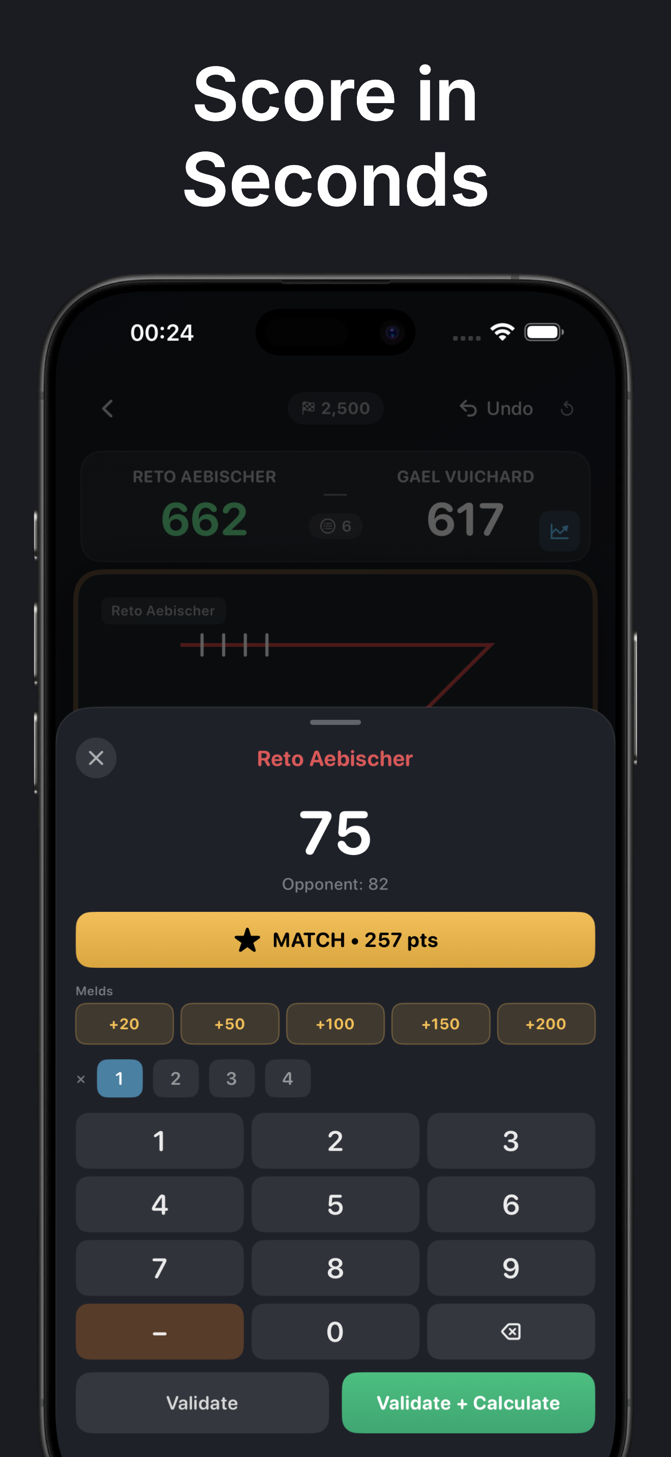 JassScore iPhone screenshot 4
