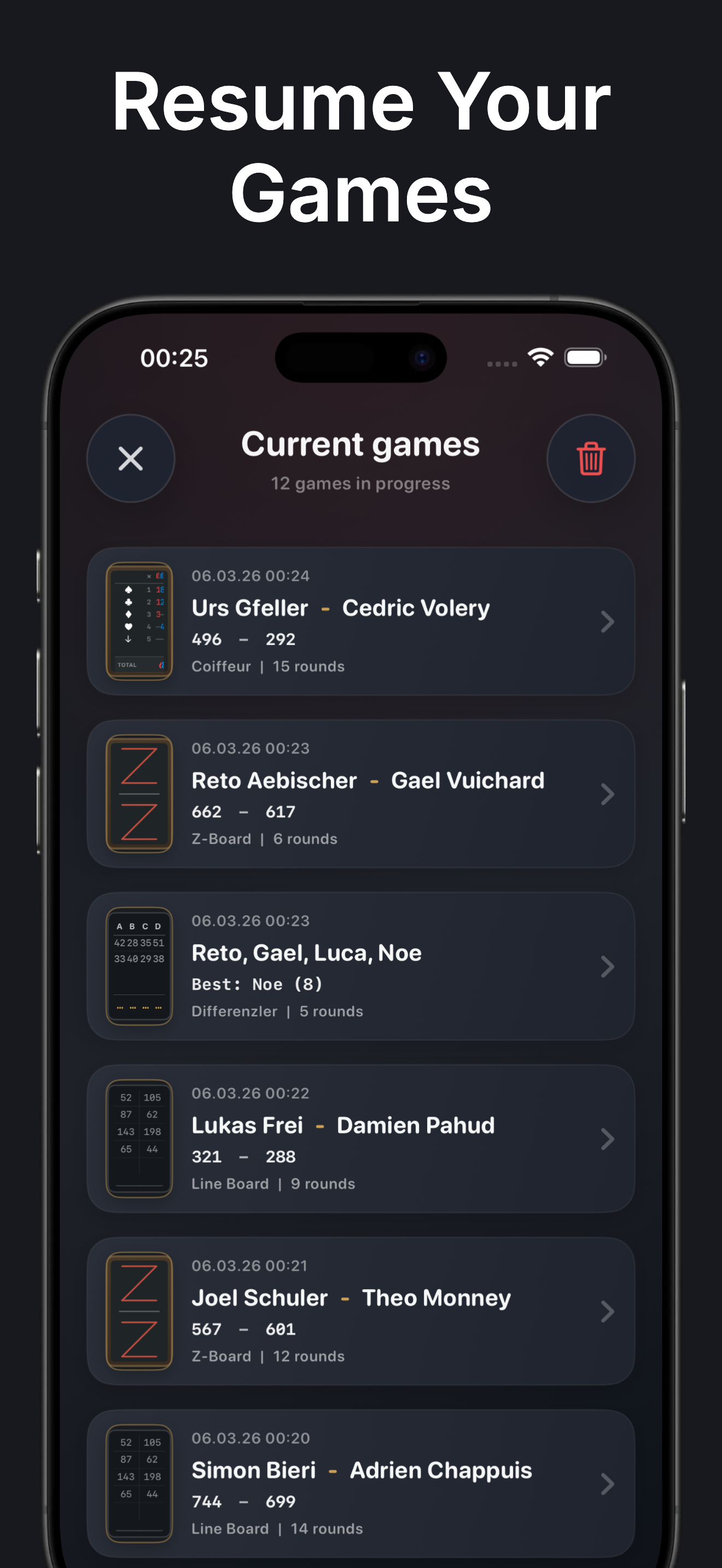 JassScore iPhone screenshot 6