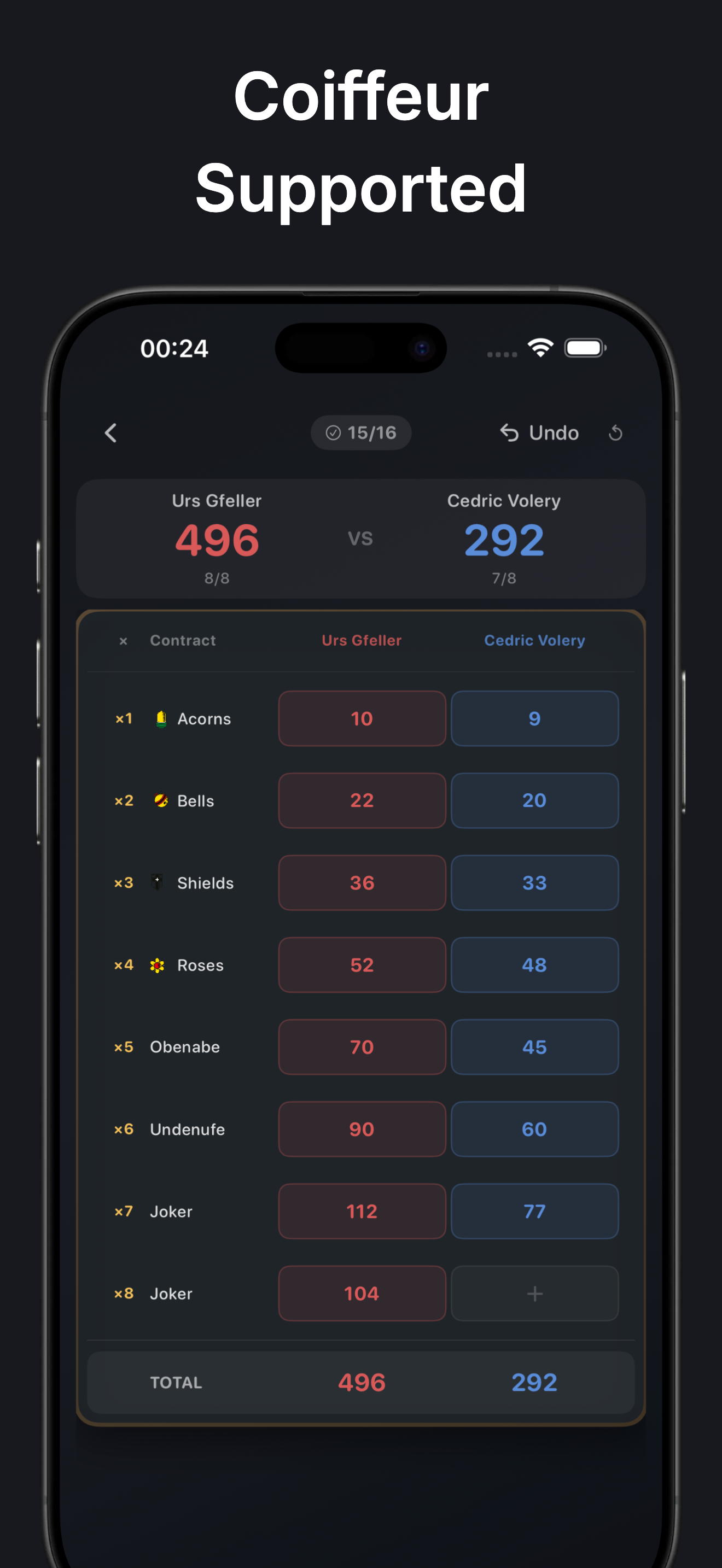 JassScore iPhone screenshot 7